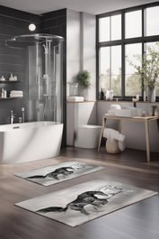 Mijölnir Juego de alfombrillas de baño CT-5131, 2 piezas, Multicolor